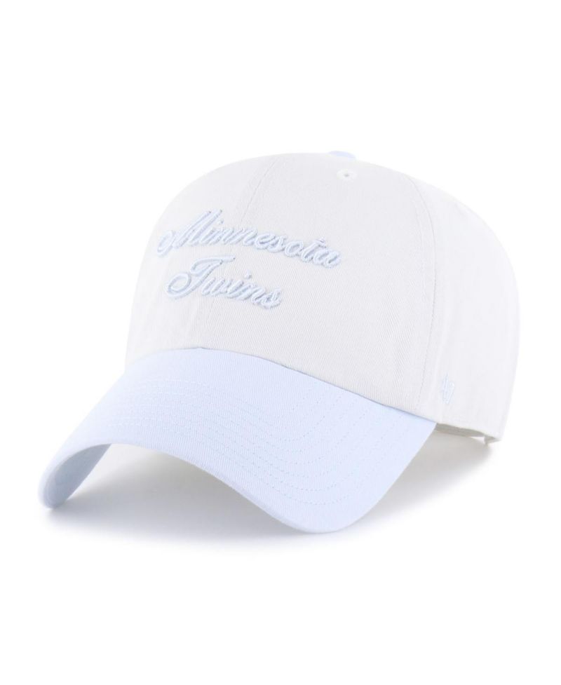 Women's White/Light Blue Minnesota Twins Gelato Two-Tone Clean Up Adjustable Hat