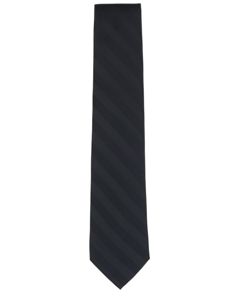 Men's Satin Stripe Solid Tie