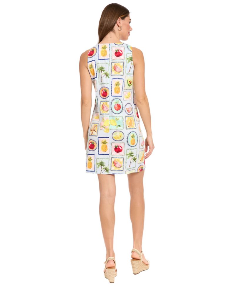 Petite Sleeveless Crewneck Short Dress