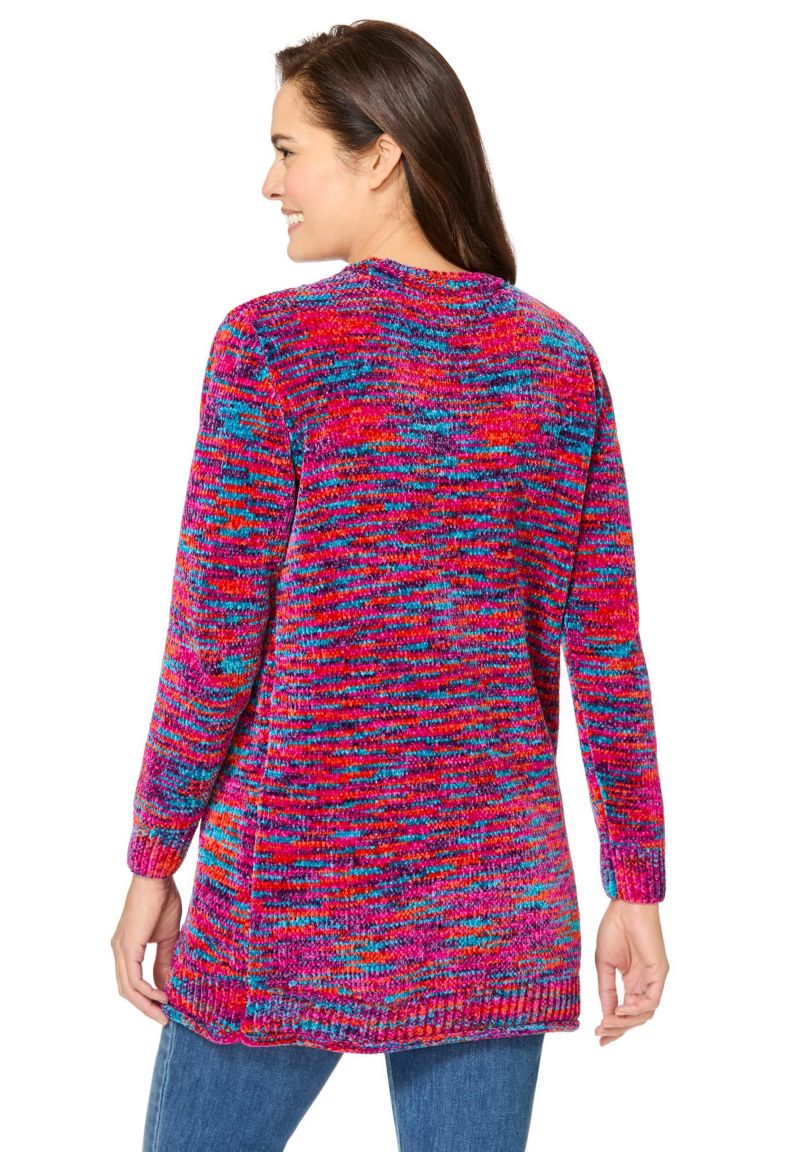 Women's Plus Size Crewneck Chenille Sweater
