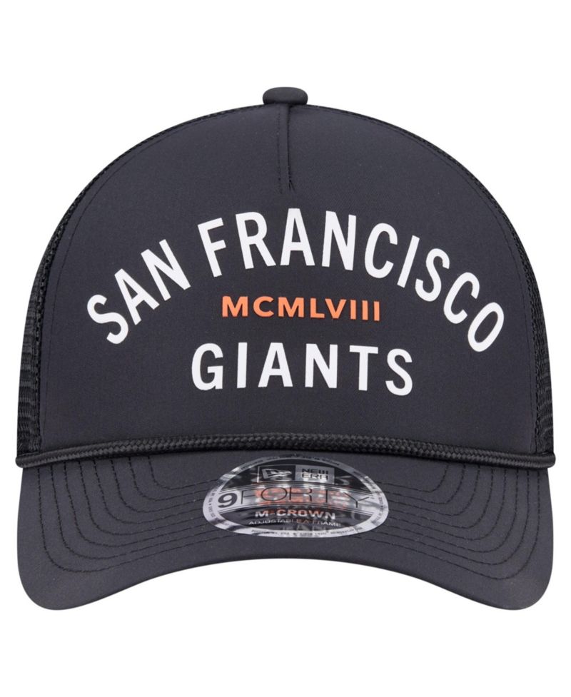 Men's Black San Francisco Giants Minimalist 9FORTY A-Frame Adjustable Hat