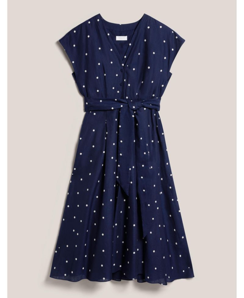Women's Samantha Polka Dot Midi Dress