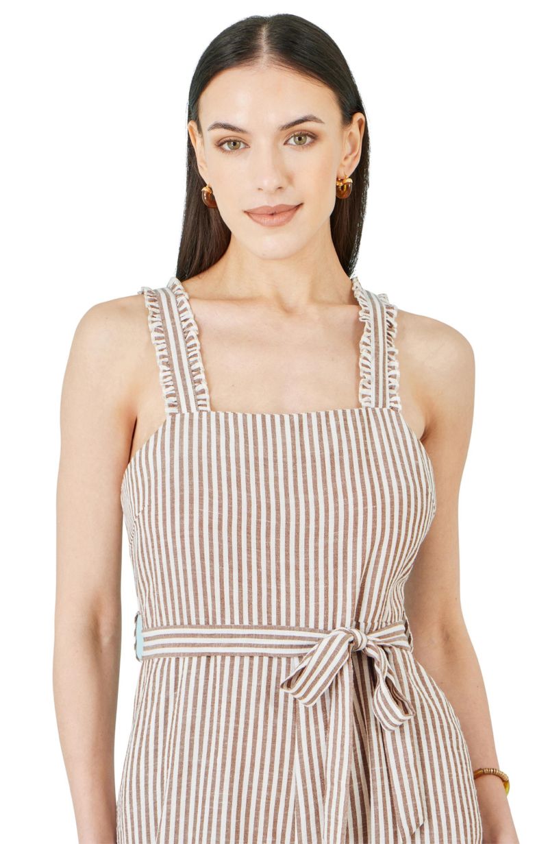 Women's Stripe Strappy Jumpsuit
