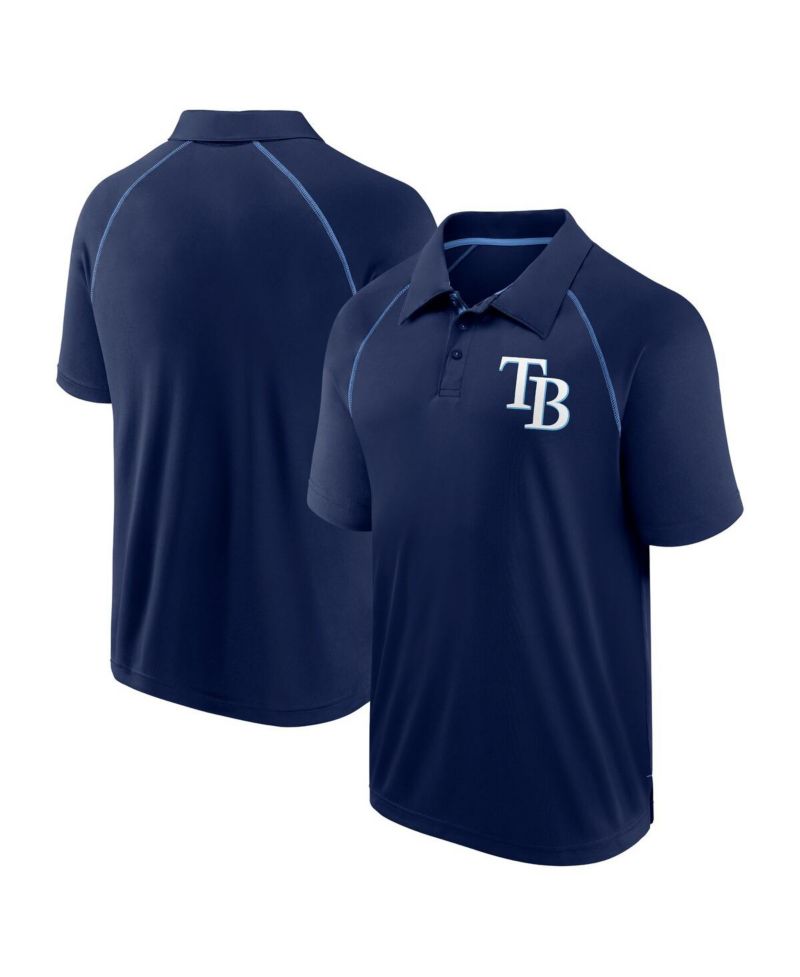Men's Navy Tampa Bay Rays Strong Alone Raglan Polo
