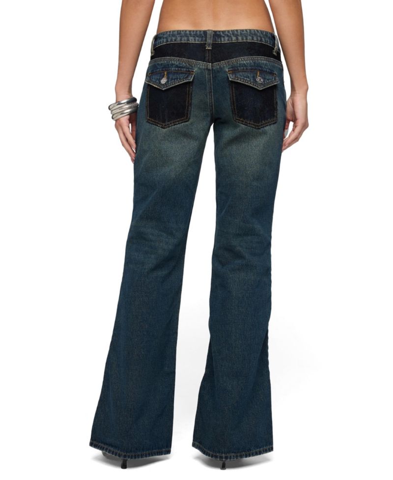 Women's Tatem Lacey Low Rise Flared Jeans
