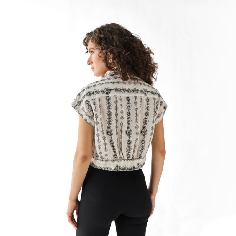 Women's Oversized Crop Shirt