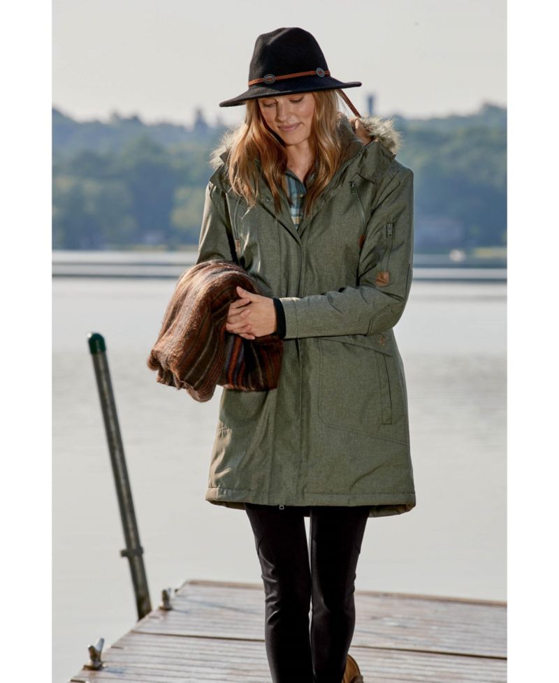 Women's Water Resistant Hooded Insulated Parka