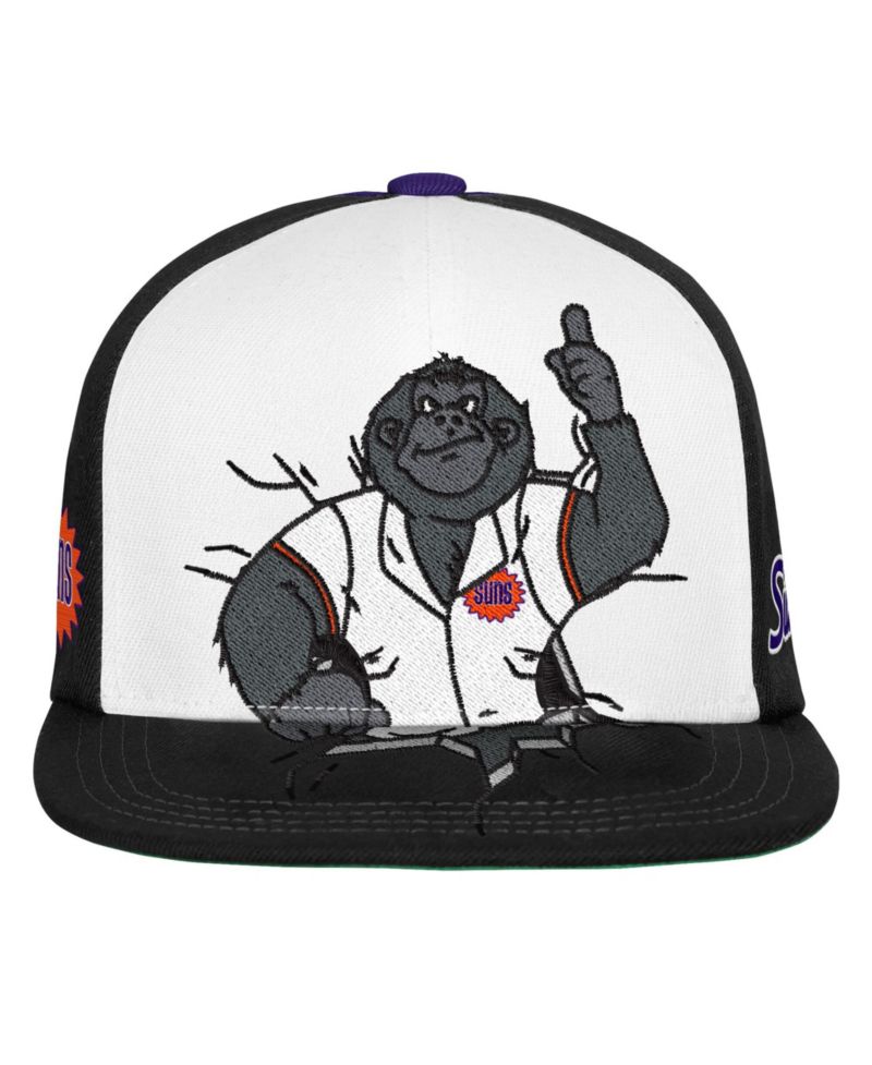 Big Boys and Girls Black Phoenix Suns Mascot Snapback Hat