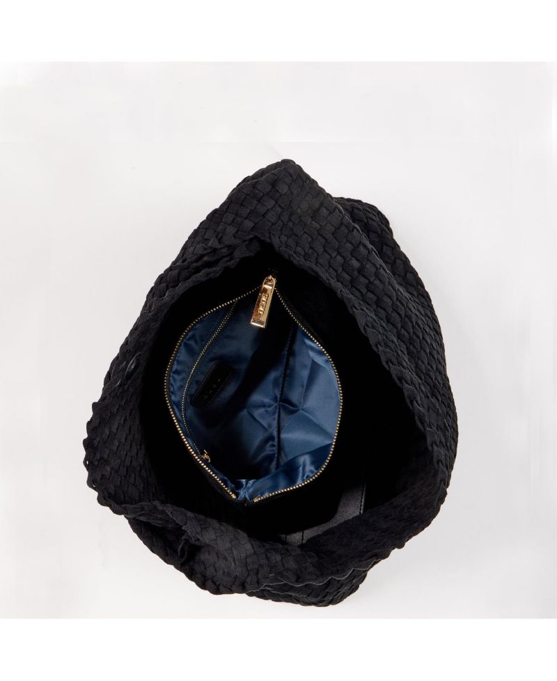 Women's Suede Woven Hobo Bag Large Slouchy Tote for Women Work Shoulder Bag