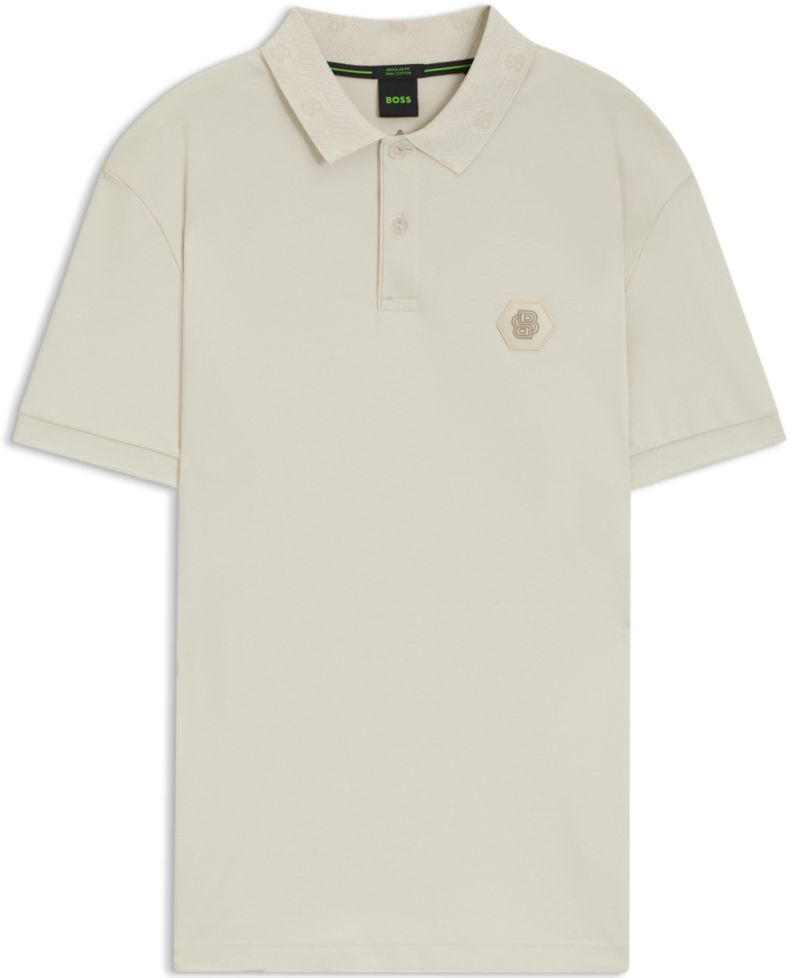 Men's Pima-Cotton Monogram Polo Shirt