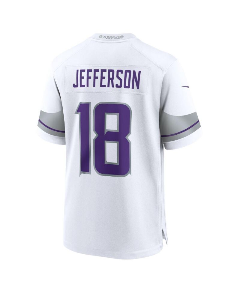 Men's Justin Jefferson White Minnesota Vikings Alternate Game Player Jersey