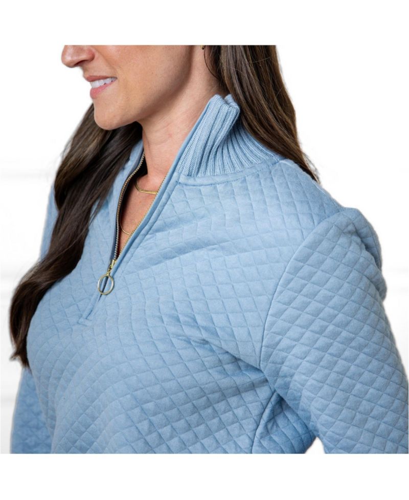 Women's Hope and Henry Quilted Half Zip Pullover