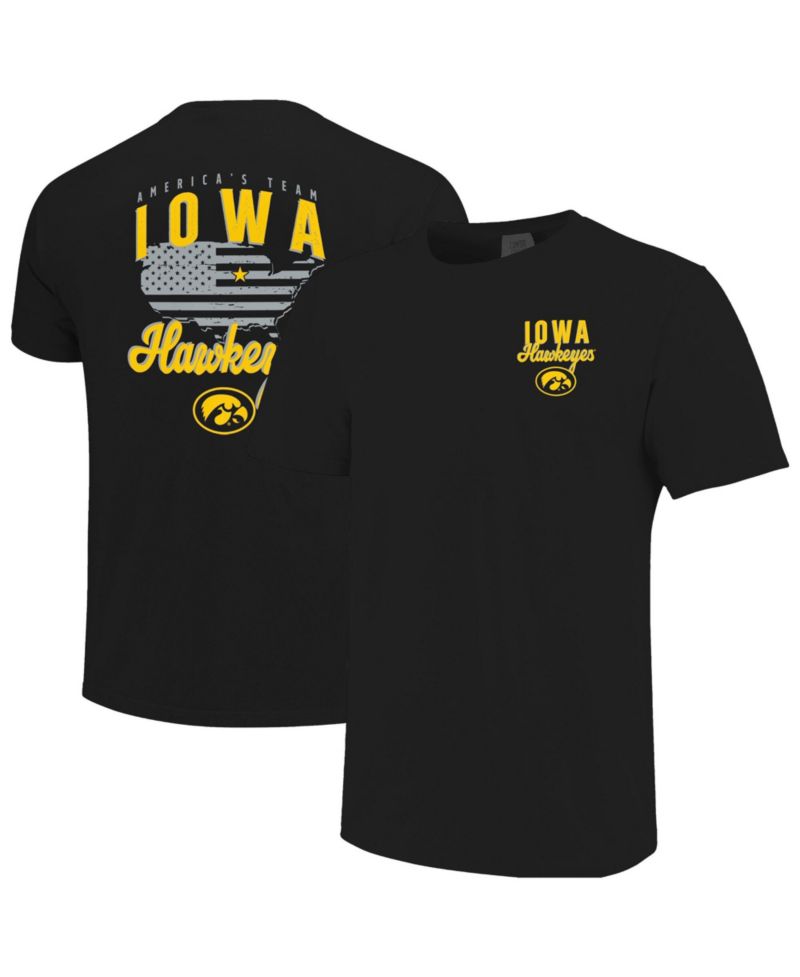 Men's Black Iowa Hawkeyes America's Team T-Shirt