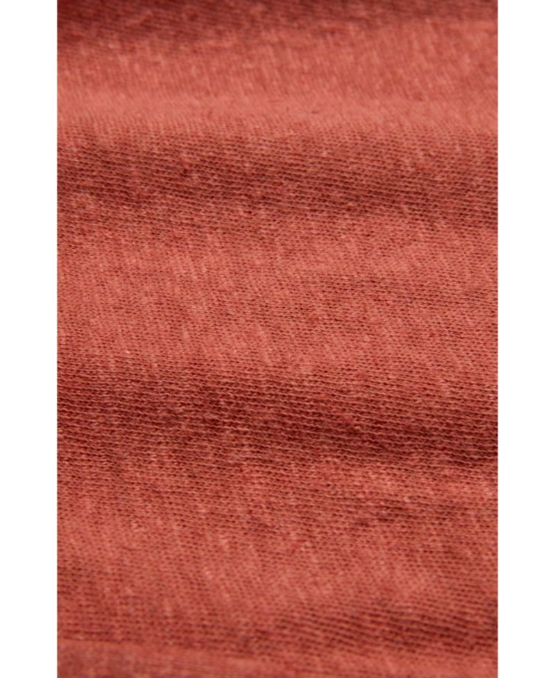 Women's Linen Blend V-Neck Midi Dress