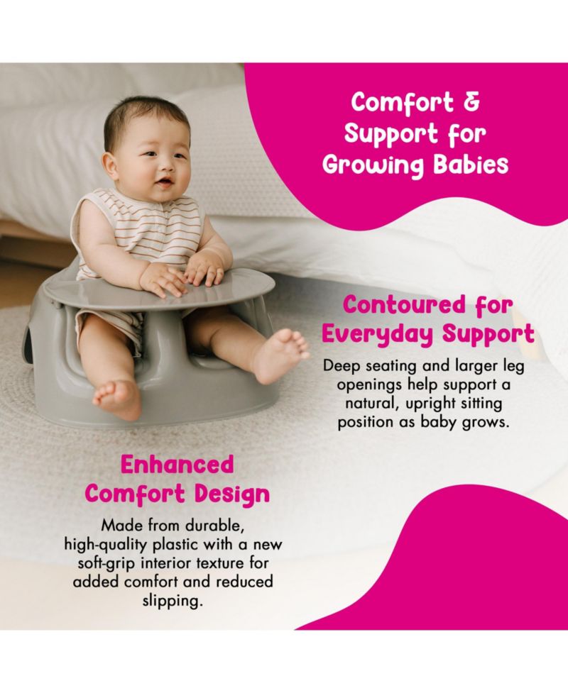 Ages 3-12 Months Floor Seat Lite Portable Baby Chair with Removable Tray
