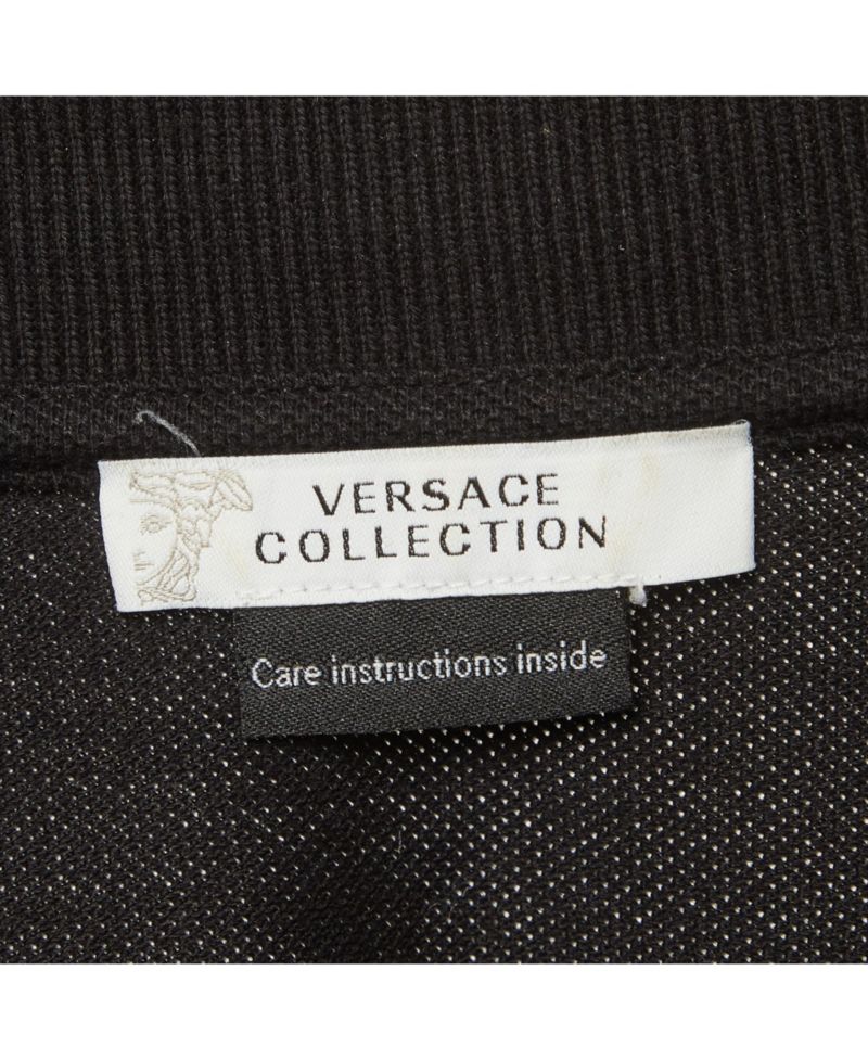 Men's Collection Medusa Embossed Cotton Polo T-Shirt