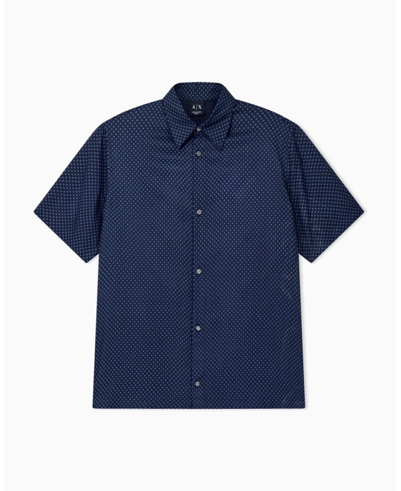 Men's Viscose All Over Logo Woven Shirt
