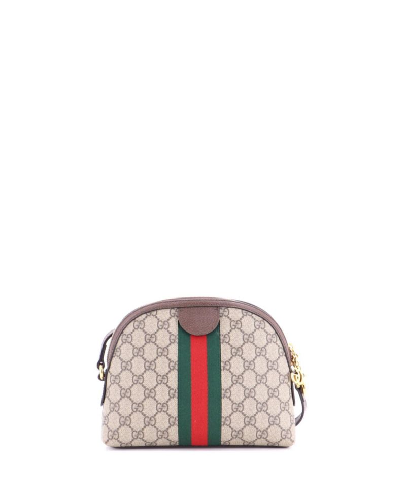 Small Ophidia Dome Shoulder Bag GG Coated Canvas