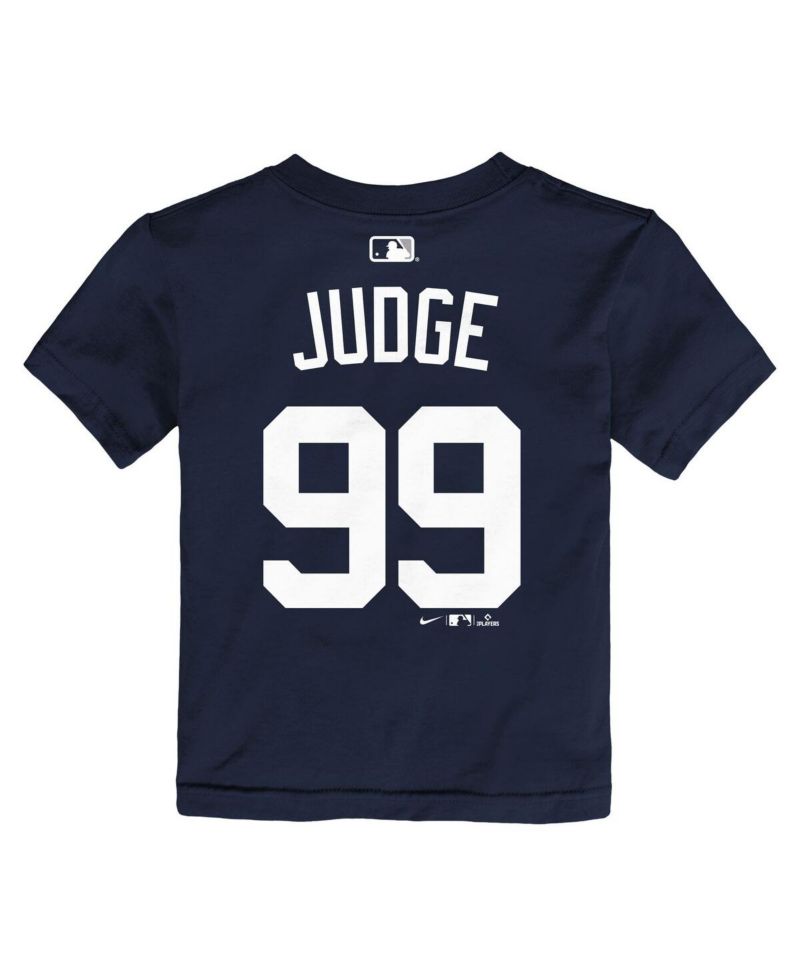 Baby Boys and Girls Aaron Judge Navy New York Yankees Name & Number T-Shirt