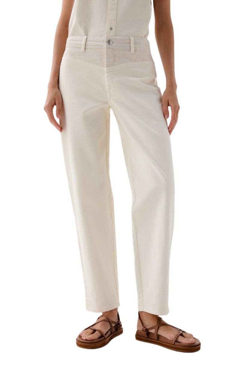 Women's White Trize Denim Pant