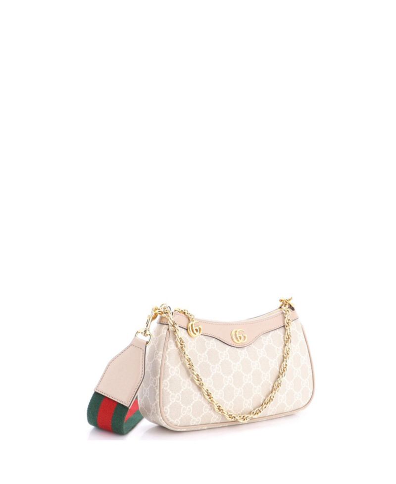 Small Ophidia Charm Shoulder Bag GG Coated Canvas
