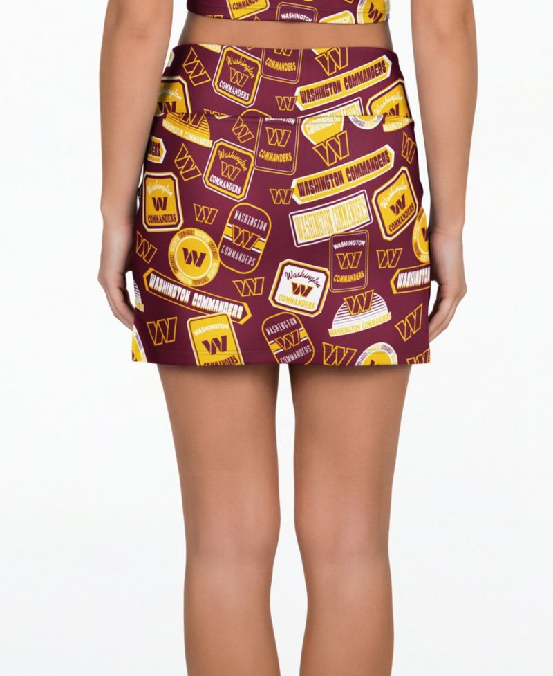 Women's Burgundy Washington Commanders Grady Allover Print Sleep Skort