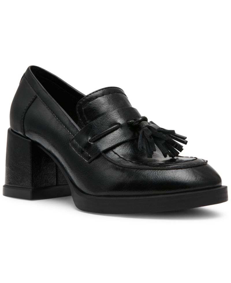 Women's Bettie Block Heel Tassel Loafer Pumps