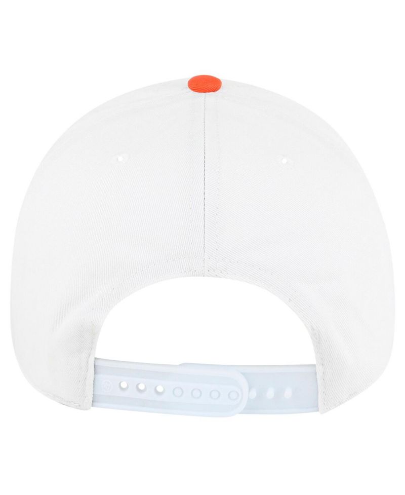 Men's White Clemson Tigers Gridiron Clean Up Adjustable Hat