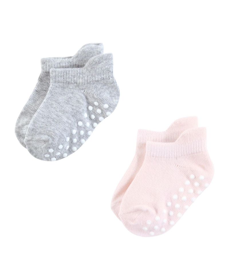 Baby Girls 12Pk Natural Non-Skid No-Show Socks