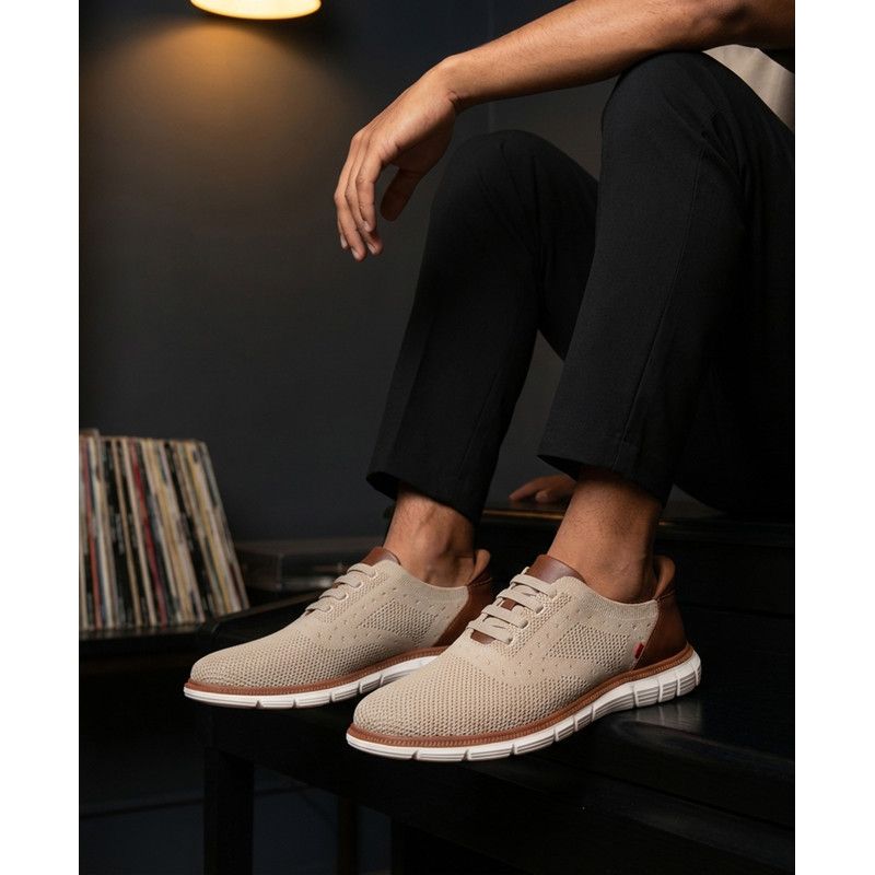 Charles Ave Mens Hands-Free Slip On Technology Lightweight Mesh Oxfords