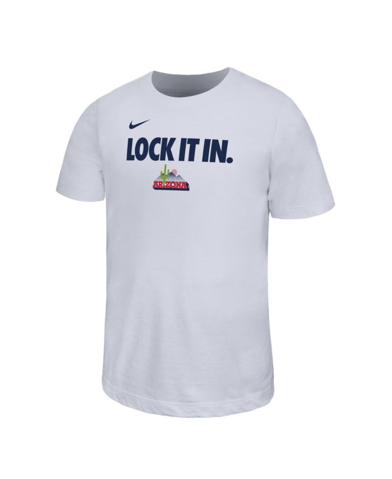 Big Boys and Girls White Arizona Wildcats 2026 On-Court Bench Legend Dri-FIT T-Shirt
