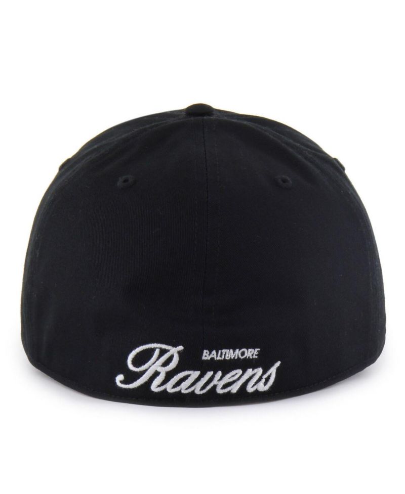 Men's Black Baltimore Ravens Foundational Franchise Fitted Hat