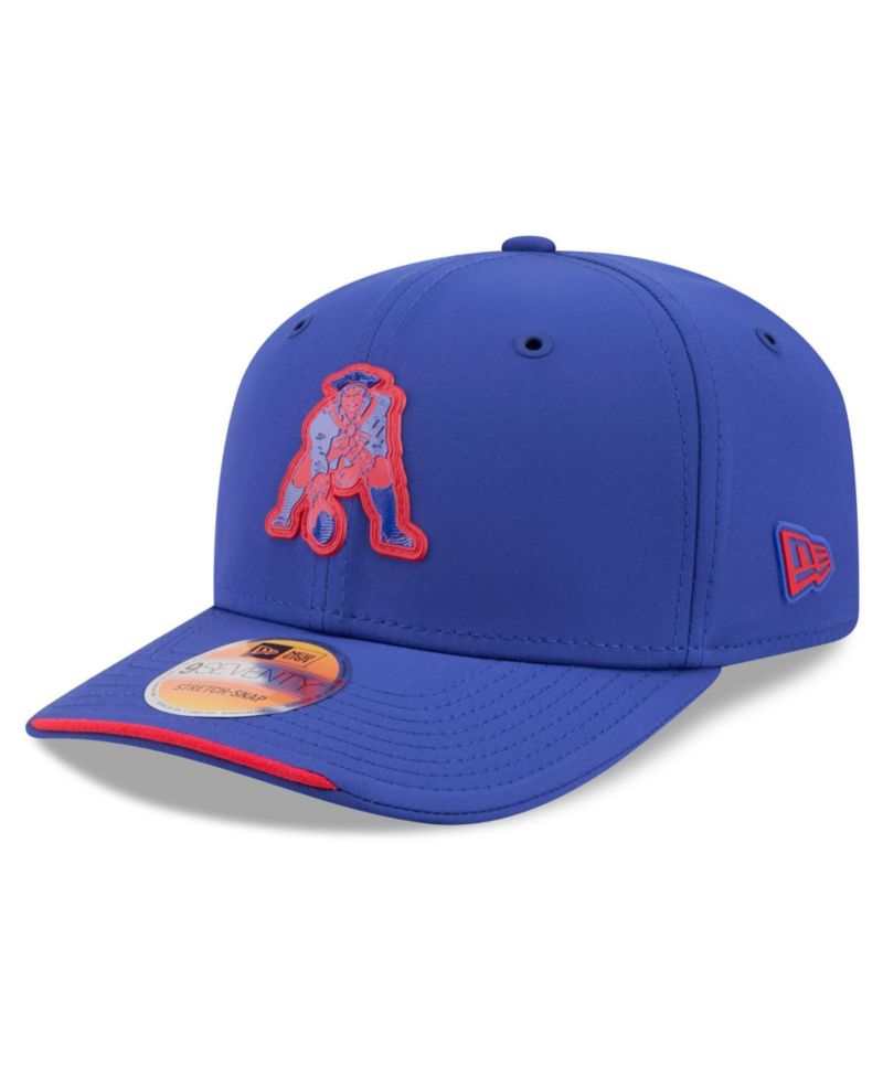 Men's Royal New England Patriots 2026 Sideline Throwback 9SEVENTY Adjustable Hat