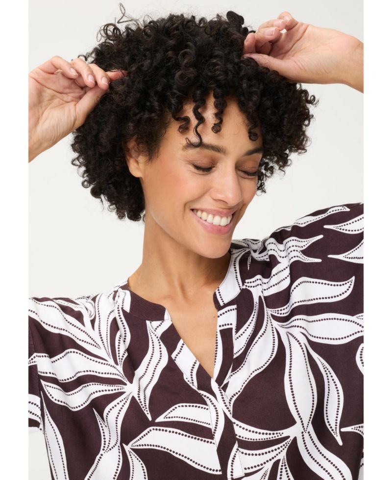 Women's Dotted Leaf Blouse