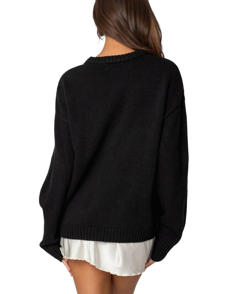 Women's Puppy Love Embroidered Sweater