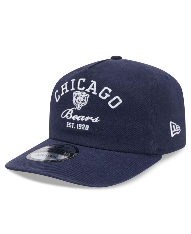Men's Navy Chicago Bears Stacked 19TWENTY Adjustable Hat