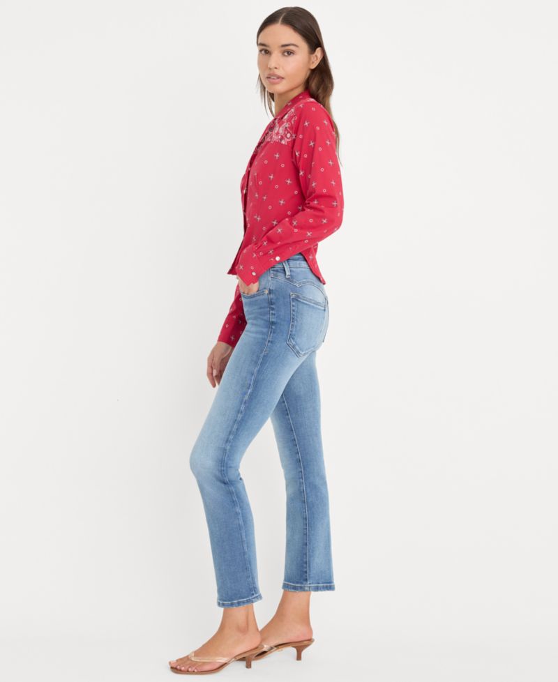 Women's Dolly Joleans Mid-Rise Straight-Leg Jeans