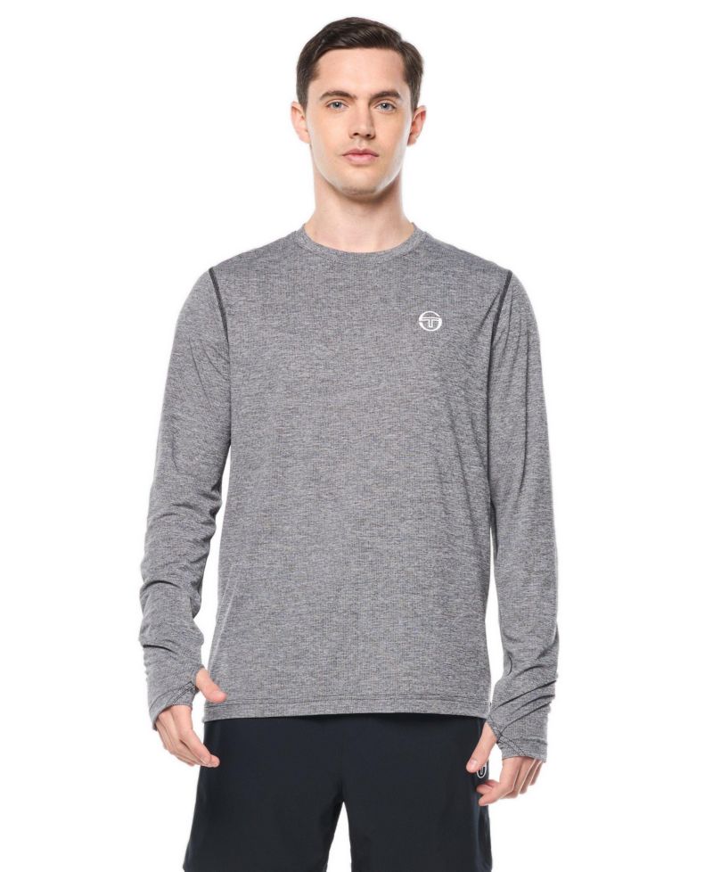 Men's Affondo Long-Sleeve Regular-Fit Crewneck T-Shirt