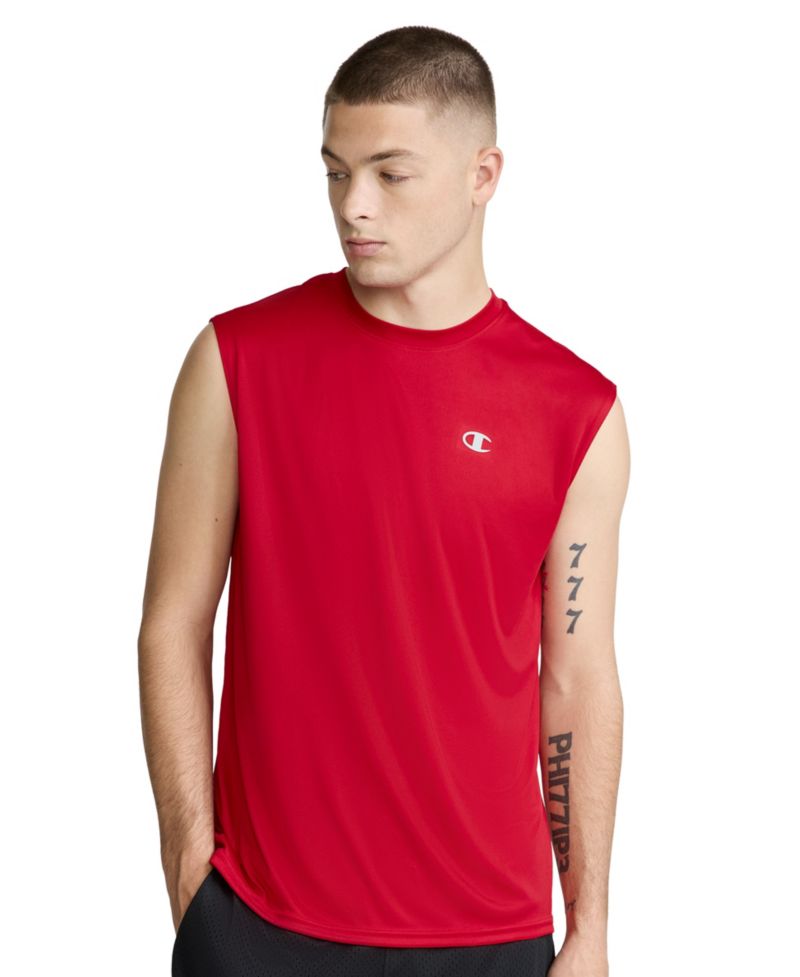 Men's Crewneck Sport Muscle Tank Top T-Shirt