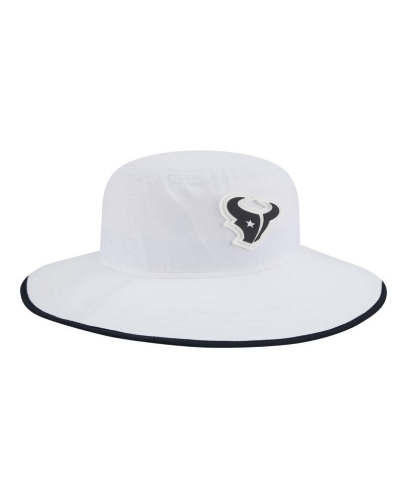 Men's White Houston Texans 2025 NFL Training Camp Panama Bucket Hat