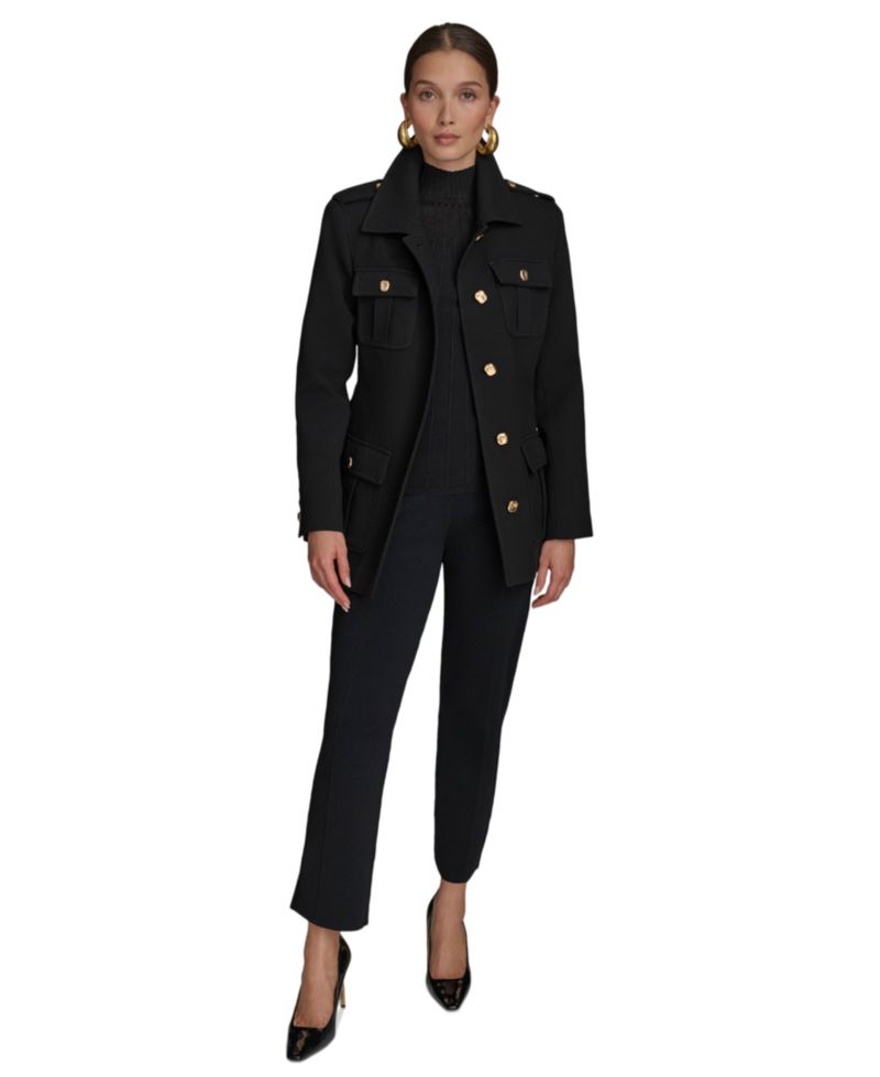 Women's Belted Crepe Jacket