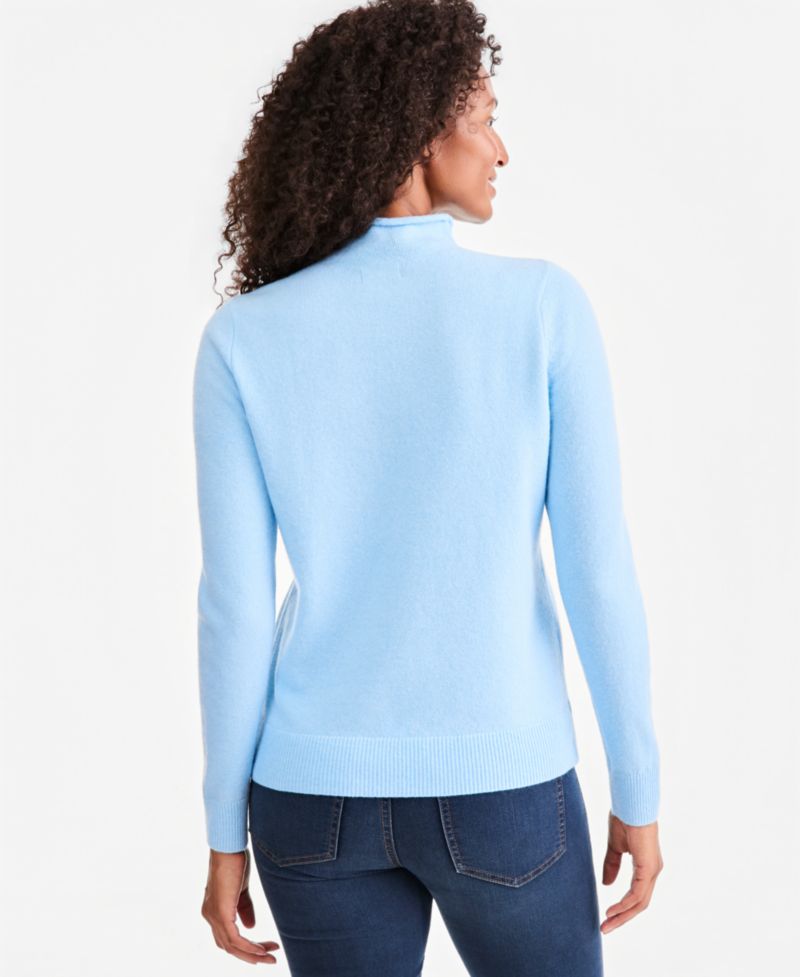 Petite Mock Neck Luxsoft Sweater