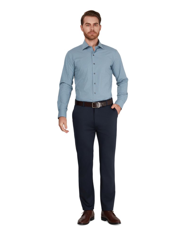 Men's Diamond Spot Slim-Fit Shirt
