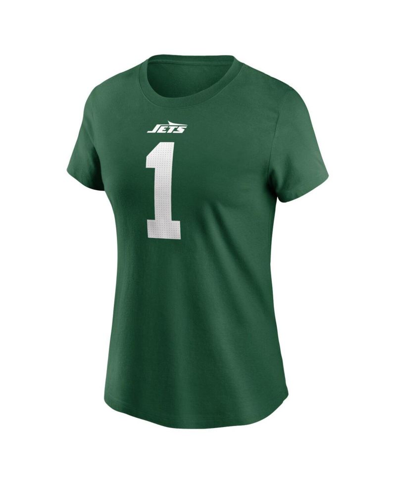 Women's Ahmad Sauce Gardner Legacy Green New York Jets Name & Number T-Shirt