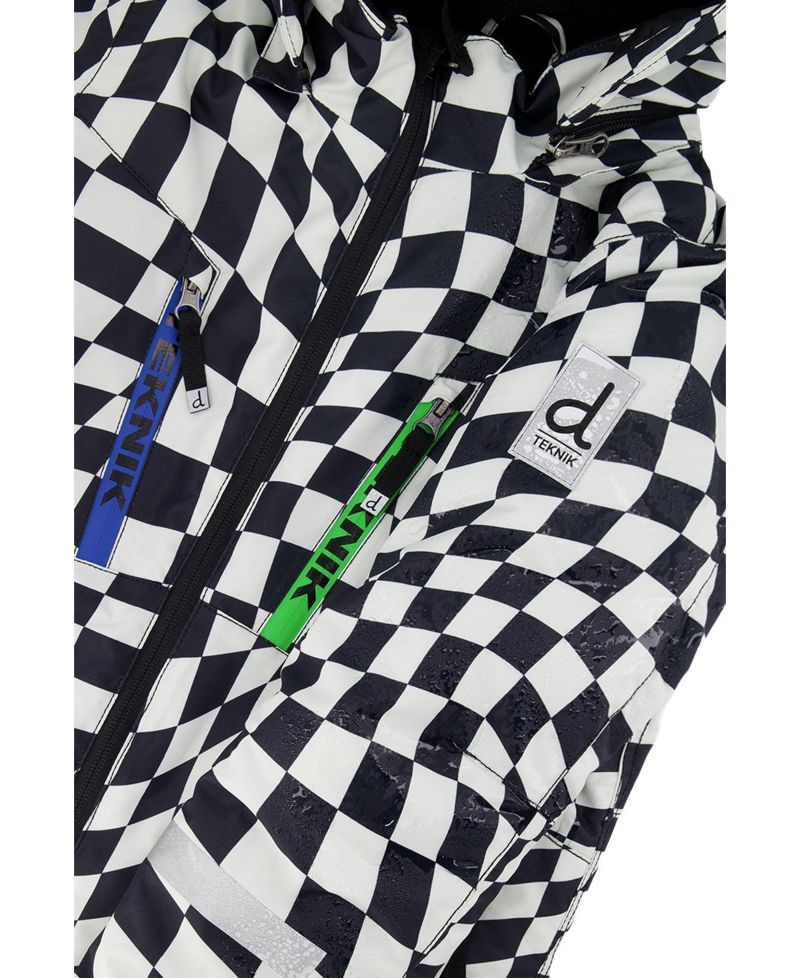 Little and Big Boy 6-16 Two Piece Teknik Snowsuit Checkered Print