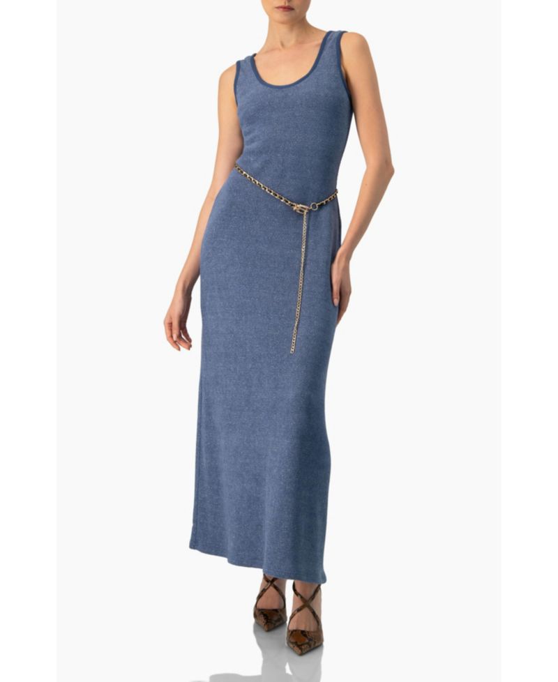 Women's Scoop Neck Long Dress