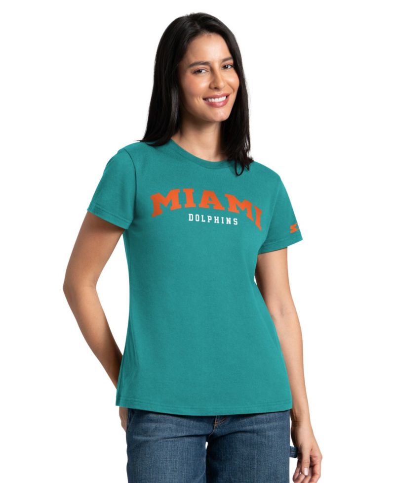 Women's 2-piece Aqua/Orange Miami Dolphins T-Shirt