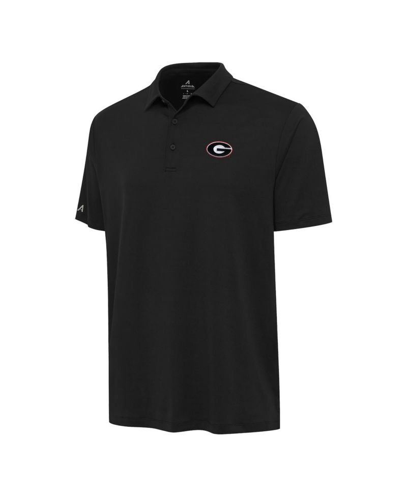 Men's Black Georgia Bulldogs Reprocess Polo Shirt