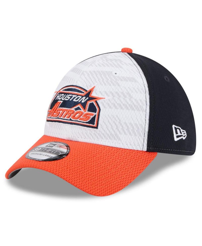 Men's Navy/Orange Houston Astros 2025 MLB Clubhouse 39THIRTY Flex Hat