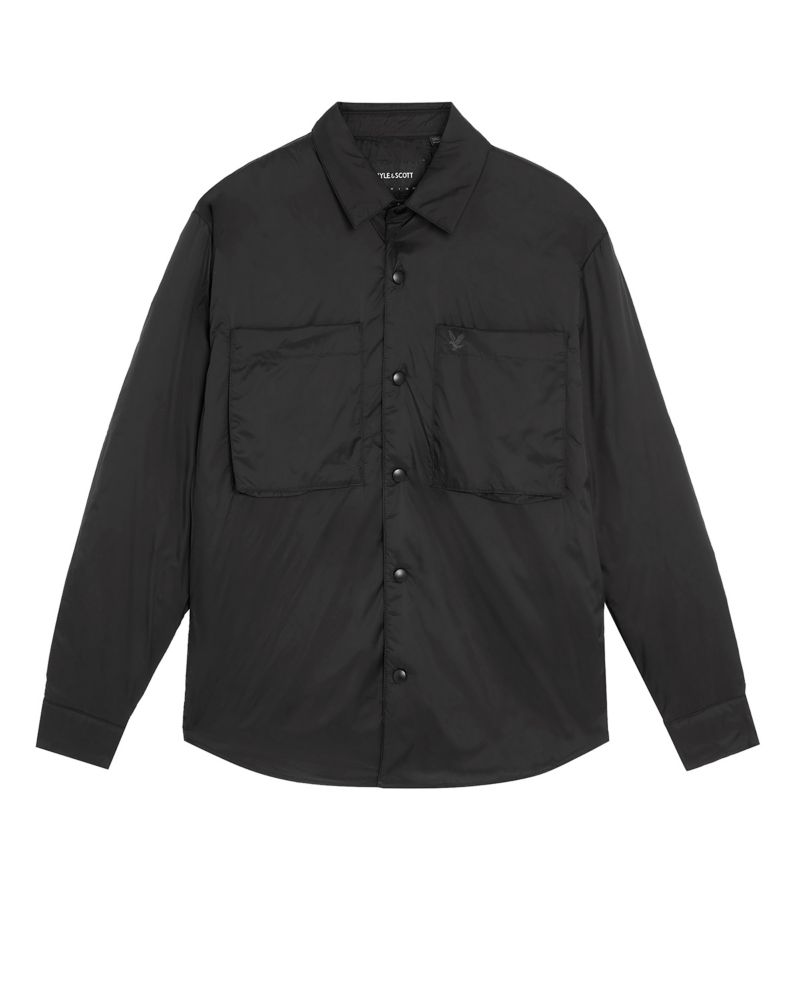 Men's Long Sleeve Collared Insulated Overshirt